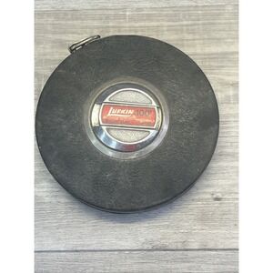 Vintage Lufkin Metal Tape Measure 100 Feet Used